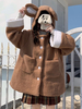 Akademische Lolita Mäntel Kaffee Braun Polyester Mantel Herbst Lolita Outwears