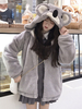 Akademische süße Lolita Mäntel Grauer Mantel Polyester Herbst Lolita übertrifft Winter Herbst