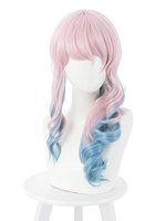 Akudama Drive Doctor Cosplay Perücke Hitzebeständige Faser Curly Light Pink Cosplay Perücken