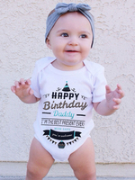 Alles Gute zum Geburtstag Papa Bodysuit Babay Kleinkind Kleinkind Baumwolle Onesie