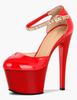 Ankle-Strap-PU-Leder Schnalle Sexy Pumps