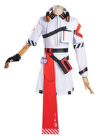 Arknights April Cosplay Kostüm Polyester Stoff Warmweiß Spiel Cosplay Kostüm Set