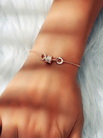 Armband für Frau Blond Metal Jelly Armbänder