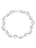 Armband für Frau Silber Strass Metall Strass Armbänder