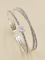 Armband Silber Strass.