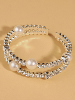 Armband Silber Strass.