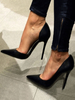 Attraktive 2020High Heels aus für Party Pumps in Schwarz für Damen