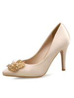 Attraktive High Heels aus mit Kunstdiamanten Stiletto Slip Pumps für Damen