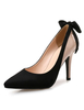 Attraktive High Heels aus mit Schleife mit Farbblock im Slip-On Style