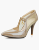 Attraktive Pfennigabsatz PU Leder wies Toe High Heels für Frauen