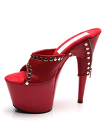 Attraktive Sandaletten aus mit Reißverschluss und Stilettos im schicken & modischen Style für Sommer Pantolette und Damen