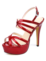 Attraktive Sandaletten aus mit Stilettos im schicken & modischen Style für Rave Klub und Sommer Sandalen und Damen