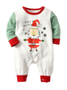 Baby Weihnachtspyjamas Weiß gedruckt Strampler Halloween Faschingskostüme