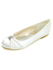Ballerina aus Satin mit Kunstdiamanten
