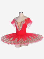 Ballettkleid Weiß Damen Erwachsene Ballerina Rüschen Spitze Polyester Kleid Set Performance Wear
