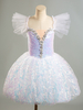 Balletttanzkostüme Lavendel Damen Kinder Ballerina Rüschen Spitze Polyester Kleid Tanzkleidung
