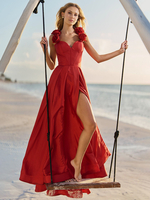 Ballkleid Taft Herzausschnitt A-Linie ärmellos Blumen Partykleider