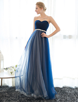 Ballkleider A-Linie- Ball kleider Dunkelmarineblau Hochzeit Satingewebe Abendkleider ärmellos Formelle Kleider Herz-Ausschnitt mit Schnürung