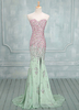 Ballkleider Ball kleider Chiffon Mermaid- mit Schleppe Herz-Ausschnitt ärmellos Formelle Kleider und Reißverschluss natürliche Taillenlinie