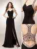 Ballkleider Mermaid- Ball kleider Schwarz Hochzeit Polyester Abendkleider ärmellos Formelle Kleider viereckiger Ausschnitt natürliche Taillenlinie
