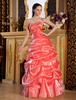 Ballkleider Prinzessin Ball kleider Orange rot Hochzeit Tüll Prinzessin Kleider ärmellos Herz-Ausschnitt natürliche Taillenlinie mit Reißverschluss