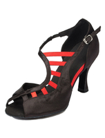 Ballroom Dance Schuhe Frauen Peep Toe Spool Ferse Latin Dance Sandalen