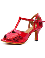 Ballroom Schuhe Snake Print Peep Zehe -Tanzschuhe für Damen