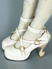 Barocke Lolita Schuhe Riemchen Metallschnalle Bow Platform Lolita High Heels