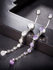 Bauchnabel Anhänger Kupfer Kette baumelt Körper Piercing Schmuck