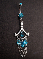Bauchnabel Ringe Dangle Ketten glamourösen Nabel Piercingschmuck