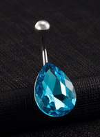 Bauchnabel Ringe Kupfer blauen Körper Piercing Schmuck