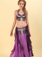 Bauchtanz Kostüm Lila Adult Polyester Bollywood Dance Set