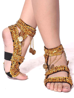 Bauchtanz Schuhe Münzkette Anhänger Tanzschuhe