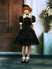 Baumwolle Lolita Kleid mit Spitzen und Kurzen Ärmeln