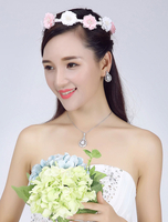 Beach Strand Hochzeit Kopfschmuck Frauen Seide Blumen Braut Haarband