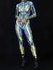 Bedruckter Zentai Halloween Anime-Charakter-Cosplay-Overalls für Erwachsene 3D-Digitalfarbdruck Bodysuit Caitsuit Aerial Yoga Performance Bühnenkostüme