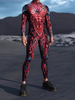 Bedruckter Zentai Halloween Bedruckter Bodysuit Ganzkörper-Cosplay-Overall für Themenpartys