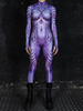 Bedruckter Zentai Halloween Frauen Jumpsuit Bodysuit Punk Hyun Farbe Zentai Catsuits