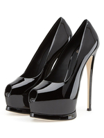 Beliebte Peeptoes aus im Slip-On Style mit Stilettos
