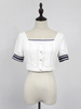 Beliebtes Lolita Hemd aus Polyester in Weiß