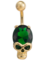 Belly Button Rings Kupfer Frauen Schädel Muster Body Piercing Schmuck
