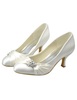 Bequeme Brautschuhe Ivory aus Satin