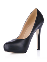 Bequeme Damen Pumps aus mit High-Heels in Schwarz