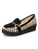 Bequeme Loafer mit Leopard-Korn Optik
