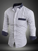 Bequemes 2020Hemd aus im casualen Stil mit Plaidmuster gemischten Baumwollen für Straßen-Style
