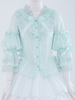 Bequemes Lolita Hemd aus Chiffon mit langen Ärmeln