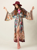 Übergröße Boho Kleid 2020 Maxi Wrap Kleid Druck Lange Ärmel Damen Sommer Kleid