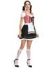 Bier Mädchen Kostüm Rose Plaid Schnür Schürze Polyester Oktoberfest Feiertage Kostüme Oktoberfest Kostüme
