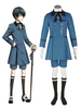 Black Butler Ciel Phantomhive Cosplay Kostüm Komplettset Uniform Cloth Personalisiertes Anime Cosplay Kostüm Set