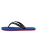 Black Flip Flops Bequemer Slip On Round Toe Artwork Muster Rindsleder Atmungsaktiver Casual Flat Slipper